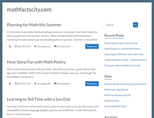 Tablet Screenshot of mathfactscity.com